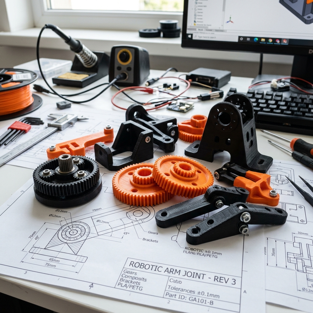 Piezas funcionales y prototipos 3D